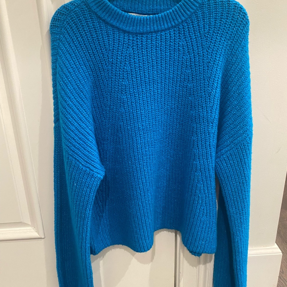 Nordstrom blue knit sweater